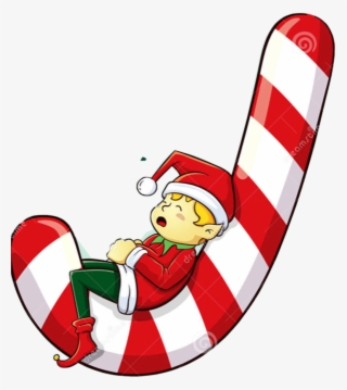 Sccandycanes Sticker - Christmas Elf Sleeping Clipart #8475640