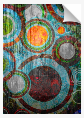 Grunge Retro Vintage Circles Pattern - Circle #8475692