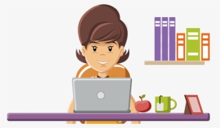 Hard Work Png - Working Woman Clipart Png #8476074