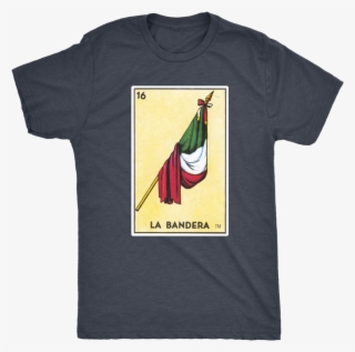La Bandera Mexican Flag Card Mens T-shirt - Safe Space Shirt #8476562