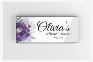 Purple Floral Candy Bar Labels - Hydrangea #8476605