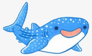 Cartoon Sticker - Happy Whale Shark #8476731
