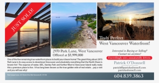 Just Sold 2970 Park Lane - Online Advertising #8478387