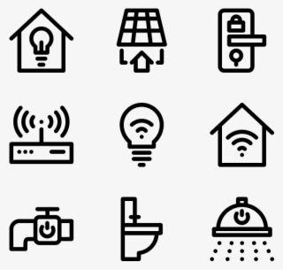 Smart Home - Business Line Icon Png #8479551