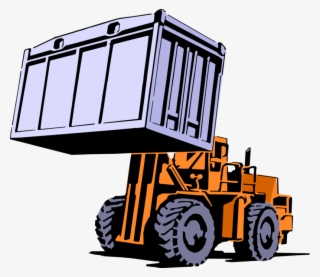 Vector Illustration Of Industrial Warehouseforklift - Forklift Clipart #8479785