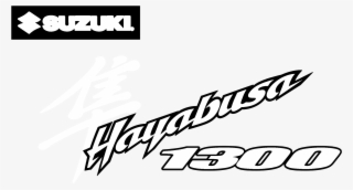 Suzuki Hayabusa 1300 Logo Black And White - Suzuki Hayabusa #8481318