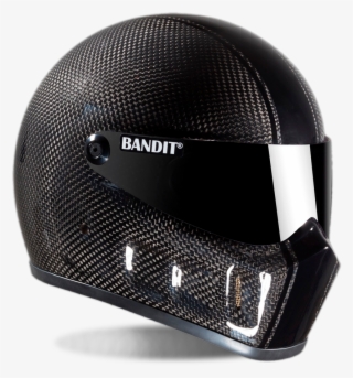 Bandit Helmets Super Street 2 Carbon - Helmet Bandit Super Street Silver #8482803
