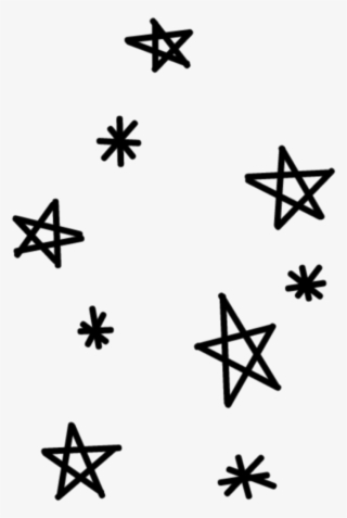 Sticker Stars Star Tumblr Black Sparkle Space Png Tumblr - Star #8482810