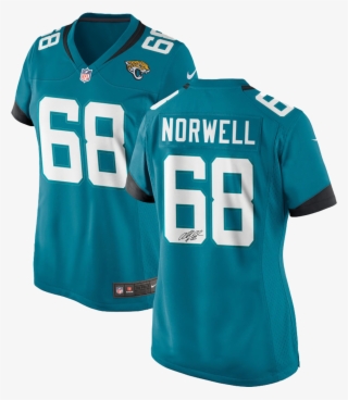 Women's Teal Autographed Andrew Norwell Jersey The #8484136