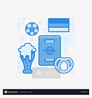 Football Craze In Germany Illustration - Circle #8484658