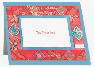 Artist Signature Holiday Photo Card "christmas Bears" - Picture Frame #8485136