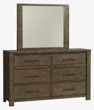 Camilone Dresser And Mirror - Distressed Gray Dresser #8486147