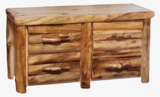 Aspen Log 4 Drawer Dresser - Coffee Table #8486759