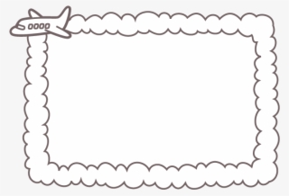 Airplane 2 - Airplane Picture Frame Transparent Png #8487808