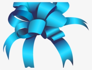 Bow Clipart Blue Green - Portable Network Graphics #8490503