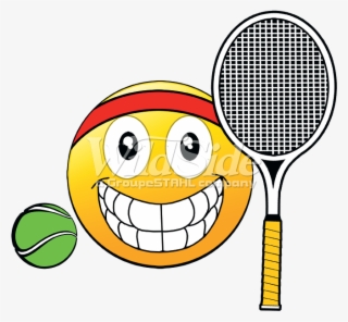 Emoji Tennis Ball Racquet - Smiley #8491505 Emoji Tennis Ball Racquet - Smiley #8491505
