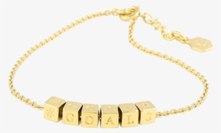 #goals Letter Block Bracelet - Chain #8491543