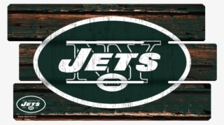 14" X 25" Fence Wood Sign - New York Jets #8494083