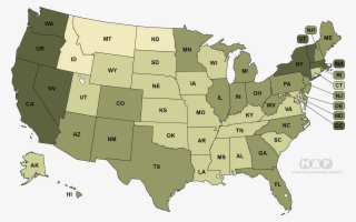 United States Map - Vector United States Png #8495893