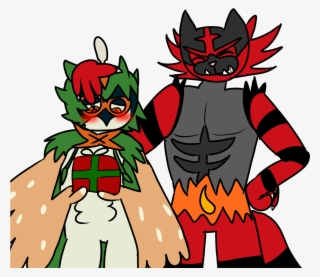 Incineroar Brings Presents - Cartoon #8496639