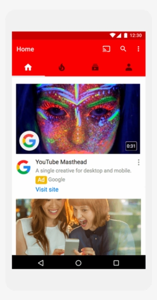 Youtube Video Masthead - Youtube Mobile Masthead Preview #8497449