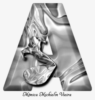 Alfabeto Surfista Prateado Png - Silver Surfer #8498234