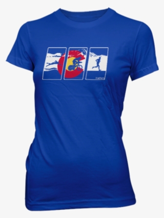 Triathlete Colorado Flag Women's T-shirt - T Shirts #8498438
