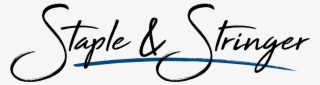 Staple & Stringer Logo - Calligraphy #8498882