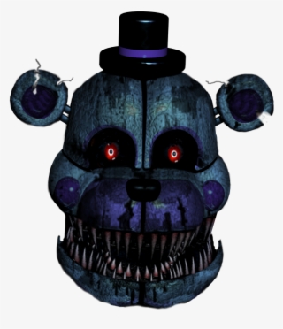 Nightmare Funtime Freddy Facing The Front - Water Bottle #8498980