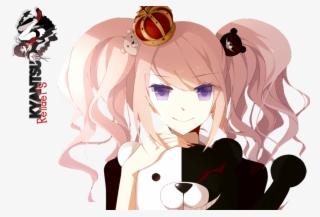 Anime,аниме,enoshima Junko,danganronpa,dangan Ronpa - Anime Girl With Monokuma #8499200
