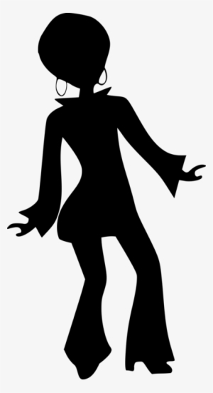 Disco Dancer Clip Art - Disco Dancers Silhouette #850649
