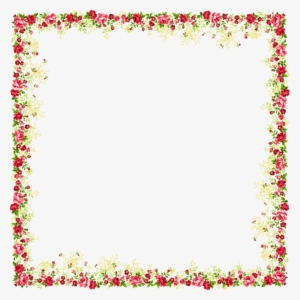 Flower And Butterfly Border Design Images Png Images - Flower Page Border Design #850777