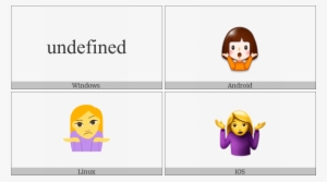 Shrug On Various Operating Systems - Emoji #850832