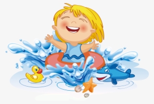 Svg Royalty Free Library Children Transprent Png Download - Niños Piscina Png #851066