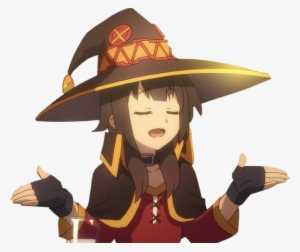 Megumin Vector Shrug - Rainbow Puzzle #851239