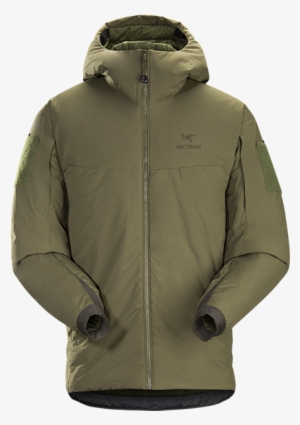 A Windproof Cold Weather Insulated Hooded Jacket - Arc Teryx Cold Wx Hoody Lt Ranger Green #851798
