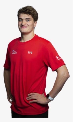 James Wilby Swimmer - Red Nike Track Top #852060