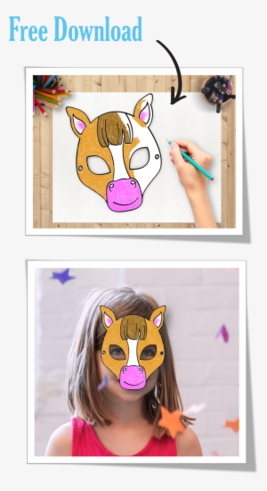 Free Horse Mask Coloring Activity For Your Kids Try - Horse #852226