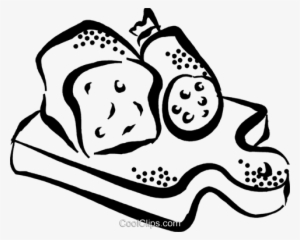 Bread And Cold Cuts Royalty Free Vector Clip Art Illustration - Aufschnitt Clipart #852274