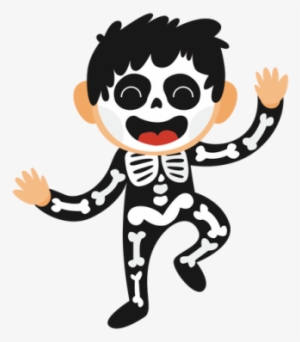 Skeleton Kid Halloween Costume Transparent Png Png - Halloween Png #852347