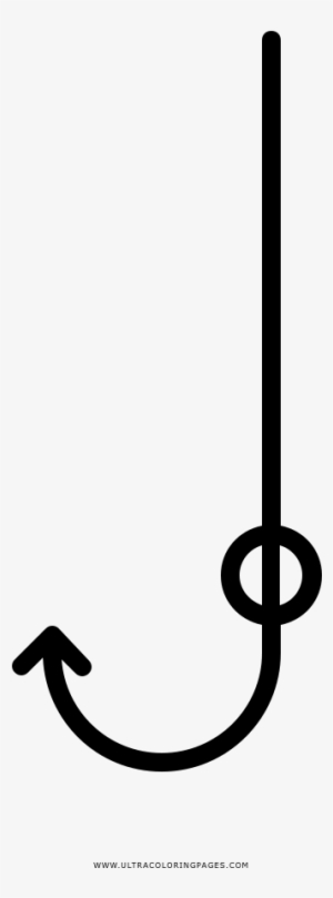 Fishing Hook Coloring Page - Line Art #852489
