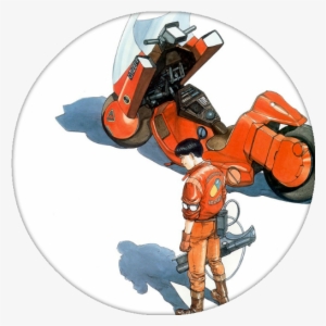 Art Of Animation - Kaneda Motorcycle Bike Akira Anime Manga Art 32x24 #852733