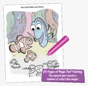 Magic Pen® Painting - Disney Pixar Finding Dory Color And Play Coloring Book #853003