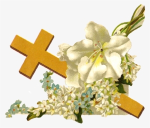 Banner Black And White Antique Images Free Religious - Bible With Cross And Flower #853026