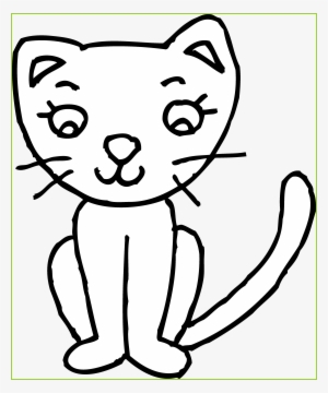 Incredible Sketch Cute Cat - Cat Black And White Clip Art #853083