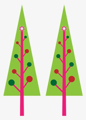 Christmas Tree With Baubles, Two Christmas Trees - Christmas Tree #853116