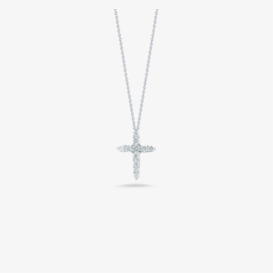 Roberto Coin 18kt Gold Cross Pendant With Diamonds - Locket #853601