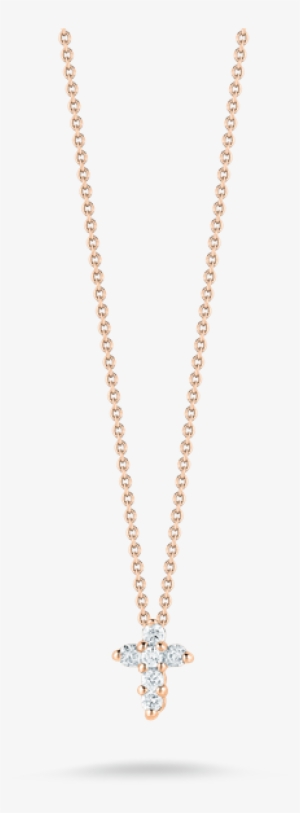 Roberto Coin Baby Cross Pendant With Diamonds - Collane Con Ancora Da Uomo #853976