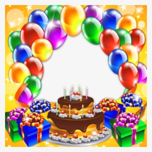Create Frame With Custom Photo And Your - Birthday Cake With Photo Frame #854000
