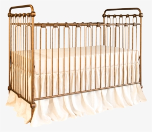 Joy Baby Crib Vintage Gold - Bratt Decor Joy Baby Crib Finish: Gold #854304